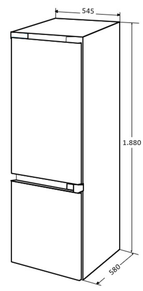 KROMSLINE  KC-CMCI-180-X INOX - Frigorífico Combi Cíclico