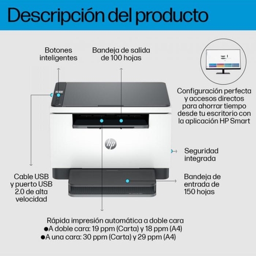 HP LASERJET MFP M234D Blanca - Impresora Multifunción