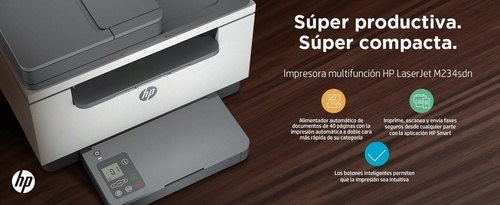 HP LASERJET M234SDN Blanco-Gris - Impresora Multifunción Wifi