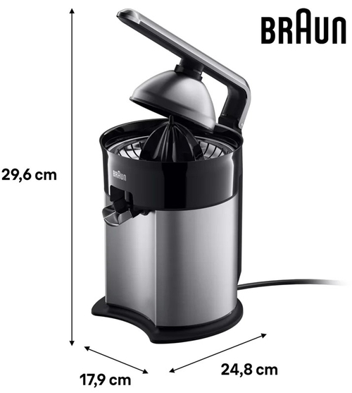 BRAUN CJ-7050-BK INOX-Negro - Exprimidor 160W