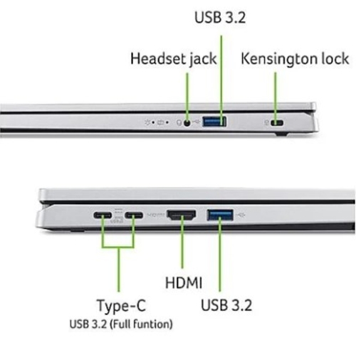 ACER ASPIRE GO 15 AG15-71P-592G I5-13420H Plata - Ordenador Portátil 15.6" 8GB 512GB