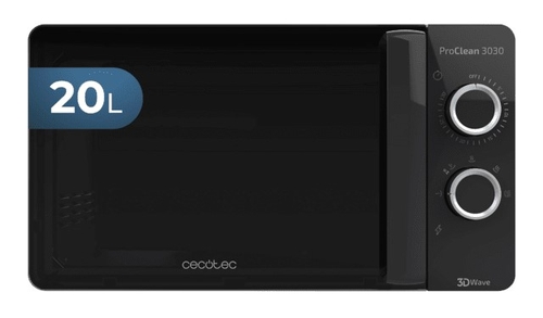 CECOTEC PROCLEAN 3030 Negro - Microondas 700W 20L