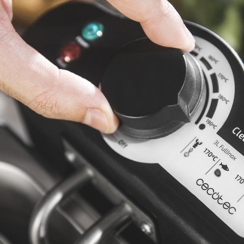 CECOTEC CLEANFRY FULL INOX - Freidora 2000W 3L