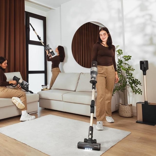 Aspiradora de Escoba CECOTEC CONGA ROSCKSTAR 5500 HURRICANE STATION FLEX Negro 700W