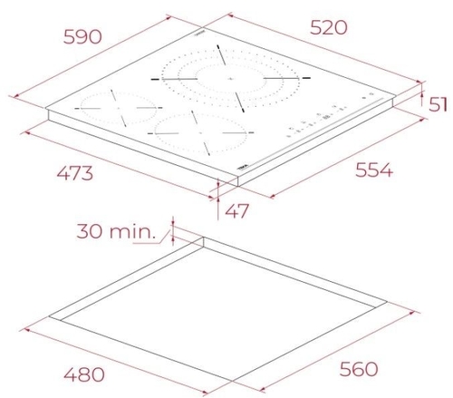 TEKA TZC 63120 Negro - Vitrocerámica Eléctrica 60CM