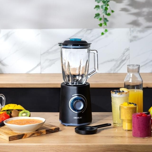 CECOTEC POWER BLACK TITANIUM 2000MAX MIX GO Negro - Batidora de Vaso 2000W