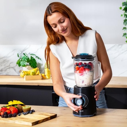 CECOTEC POWER BLACK TITANIUM 2000MAX MIX GO Negro - Batidora de Vaso 2000W