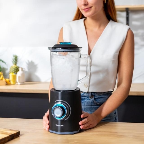 CECOTEC POWER BLACK TITANIUM 2000MAX MIX GO Negro - Batidora de Vaso 2000W