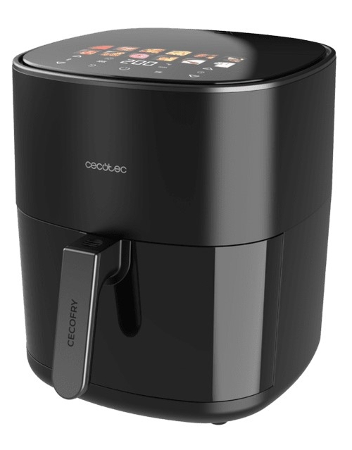 CECOTEC CECOFRY&GRILL DUOHEAT 8000 Negro - Freidora de Aire 2200W 8L