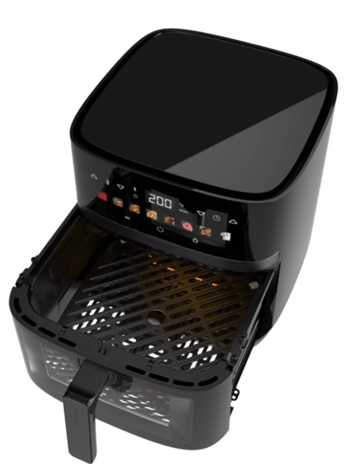CECOTEC CECOFRY&GRILL DUOHEAT 8000 Negro - Freidora de Aire 2200W 8L
