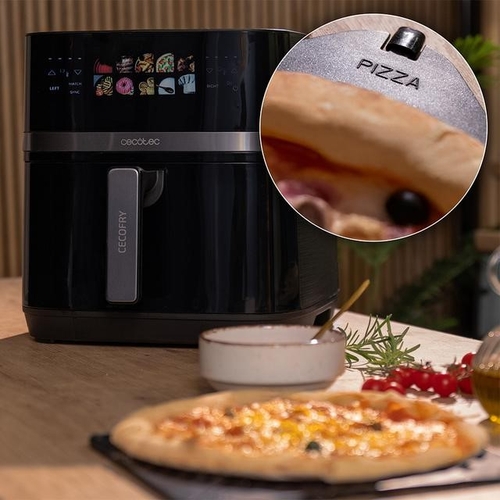 CECOTEC CECOFRY&GRILL DUOHEAT 8000 Negro - Freidora de Aire 2200W 8L