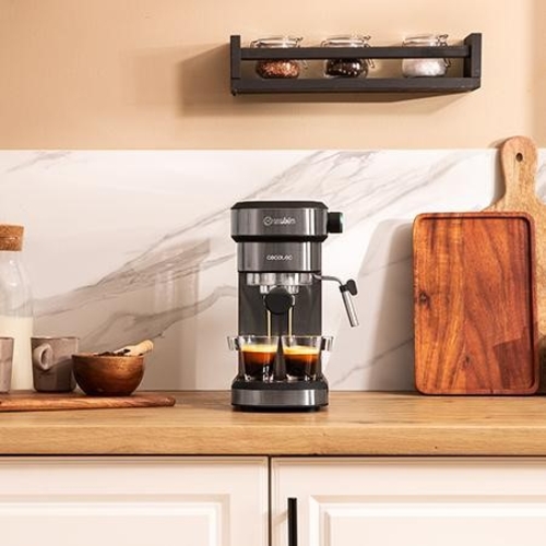 CECOTEC CAFELIZZIA 890 Gris - Cafetera Express 1350W
