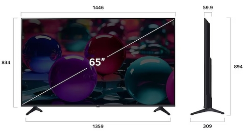 LG 65UA73003LA Negro - TV 65" UHD 4K Smart TV