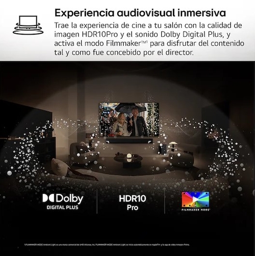 LG 65UA73006LA Negro - TV 65" UHD 4K Smart TV