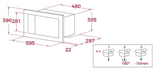 TEKA NEO MS 6200 BIH SS INOX - Horno Multifunción 750W 20L