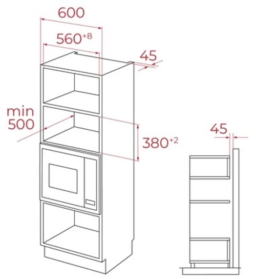 TEKA MSEG 620 BK-SS INOX - Microondas 800W 20L