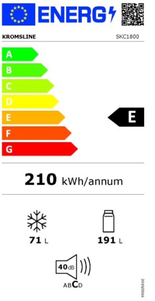 KROMSLINE SKC1800IX INOX - Frigorífico Combi Cíclico