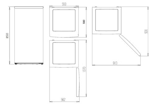 KROMSLINE SKTP85F Blanco - Nevera Una Puerta Cíclico