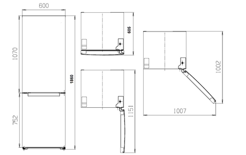 KROMSLINE SKC18IX INOX - Frigorífico Combi No Frost