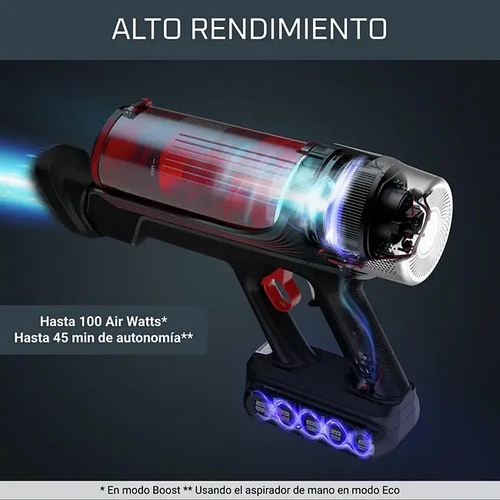 ROWENTA RH2077SB Rojo-Negro - Aspiradora de Escoba 200W