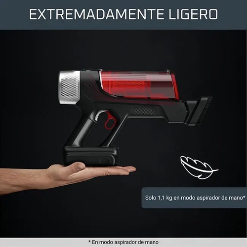 ROWENTA RH2077SB Rojo-Negro - Aspiradora de Escoba 200W