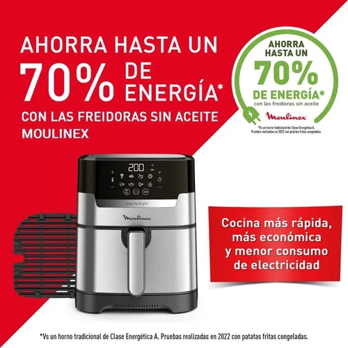 MOULINEX EZ505D10 INOX - Freidora de Aire 1400W 4.2L