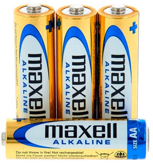 MAXELL ALKALINE AA PACK 4 UNIDADES - Pilas 1.5V