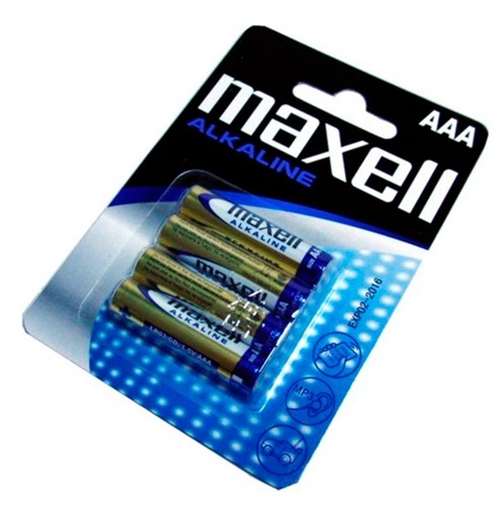 MAXELL ALKALINE AA PACK 4 UNIDADES - Pilas 1.5V