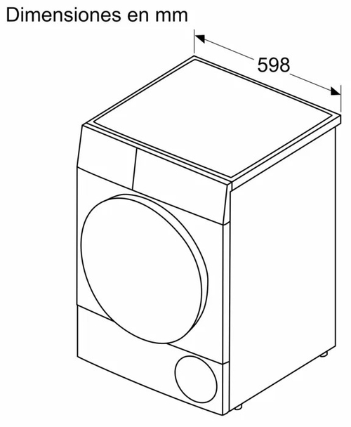 BOSCH WQG245D1ES Blanco - Secadora Bomba de Calor 9KG