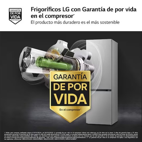 LG GBV3100EPY INOX - Frigorífico Combi No Frost
