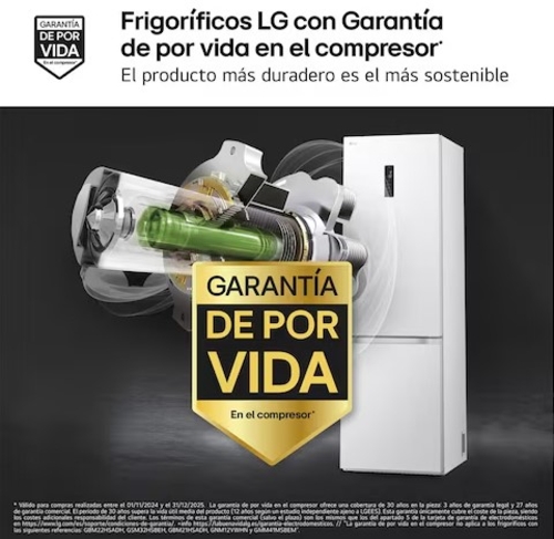 LG GBV7270ESW Blanco - Frigorífico Combi No Frost
