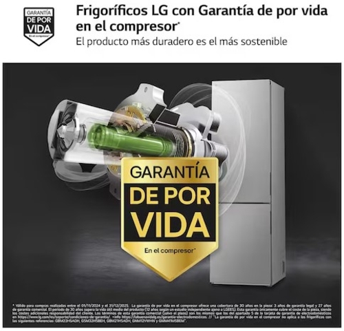 LG GBV22NCBPY INOX - Frigorífico Combi No Frost