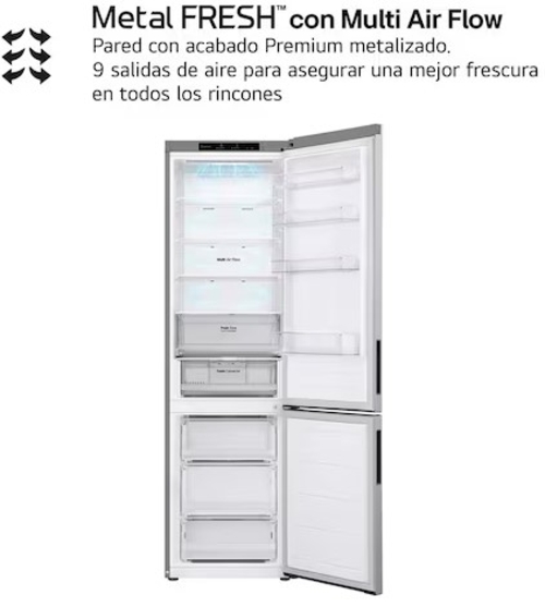 LG GBV22NCBPY INOX - Frigorífico Combi No Frost
