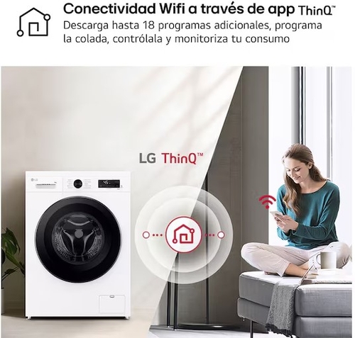 LG F4X1009NWK Blanco - Lavadora Carga Frontal 9KG 1400RPM