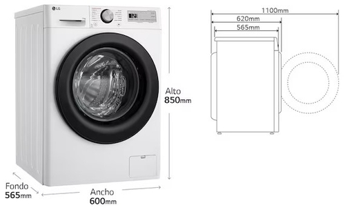 LG F4WR5011A6F Blanco - Lavadora Carga Frontal 11KG 1400RPM