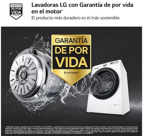 LG F4WR5011A6F Blanco - Lavadora Carga Frontal 11KG 1400RPM