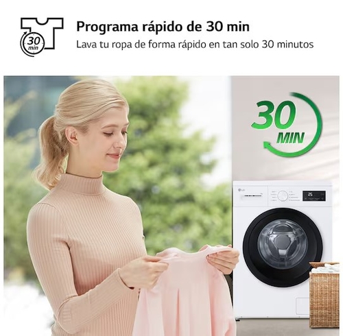 LG F4A10S8NWK Blanco - Lavadora Carga Frontal 8KG 1400RPM