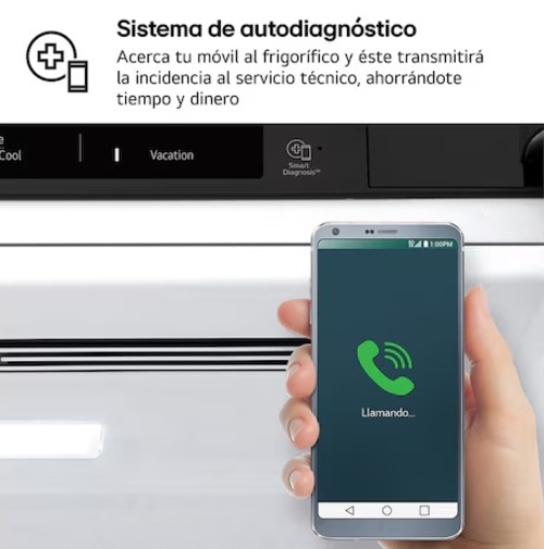 LG GBV3200CEP Negro - Frigorífico Combi No Frost