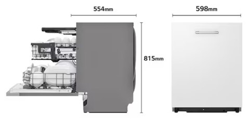 LG DB243TX Integrable - Lavavajillas 60CM 14 Servicios