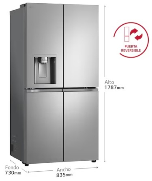 LG GML861PYPE INOX - Frigorífico Side by Side No Frost