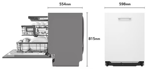 LG DB476TXS Integrable - Lavavajillas 60CM 14 Servicios