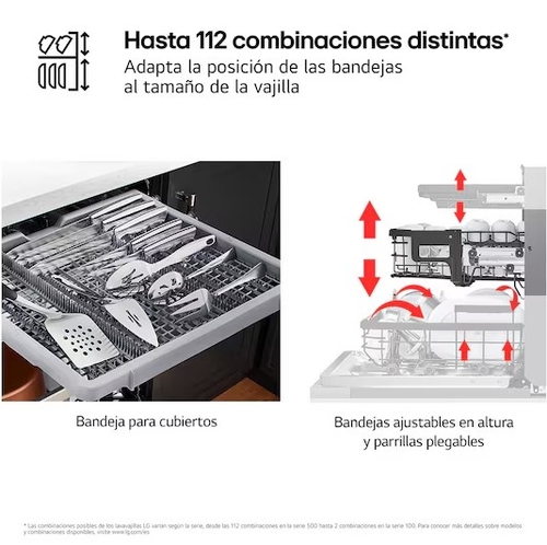 LG DB476TXS Integrable - Lavavajillas 60CM 14 Servicios