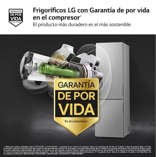 LG GBV21NCDPY INOX - Frigorífico Combi No Frost