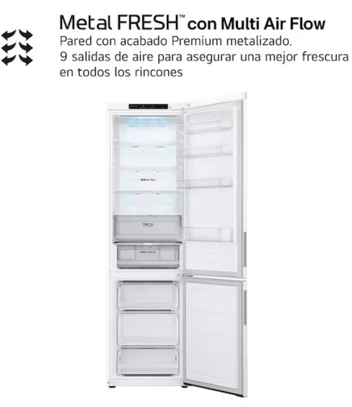 LG GBV21NCDSW Blanco - Frigorífico Combi No Frost