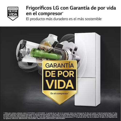LG GBV21NCDSW Blanco - Frigorífico Combi No Frost