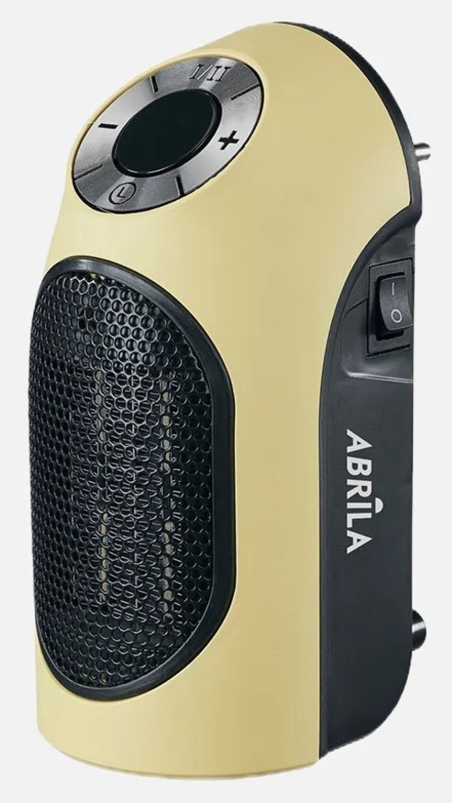 ABRILA PTC GOLFO Amarillo-Negro - Termoventilador Mini 500W