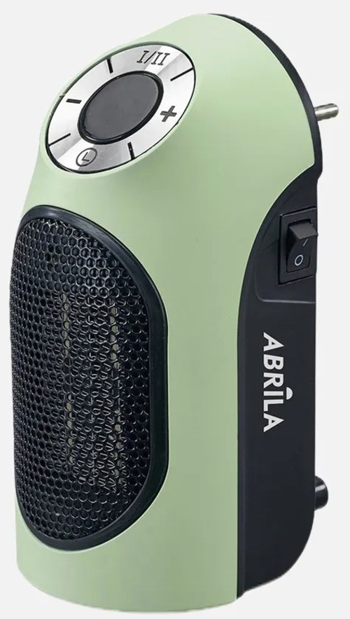 ABRILA CERÁMICO PTC GOLFO Verde-Negro - Termoventilador Mini 500W