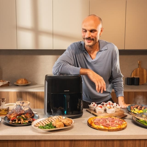 Freidora de Aire CECOTEC CECOFRY&GRILL SMOKIN'PRIME 6500 Negro 2200W 6.5L
