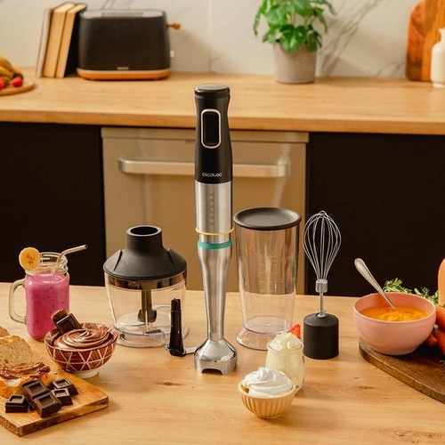 CECOTEC KATANA 12 CHOP B INOX-Negro - Batidora de Mano 1200W