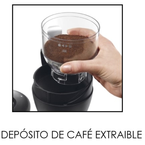 DELONGHI DEDICA STYLE EC685 Negro - Cafetera Express 1450W + MOLINILLO CAFE KG200